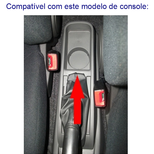 Apoio de Braço Descanso Encosto Suporte Console Central Acessórios Fiat Punto 2007 2008 2009 2010 2011 2012 2013 2014 2015 2016 2017 2018 2019 Artefactum Porta Objetos Porta Canetas Articulado Courvin